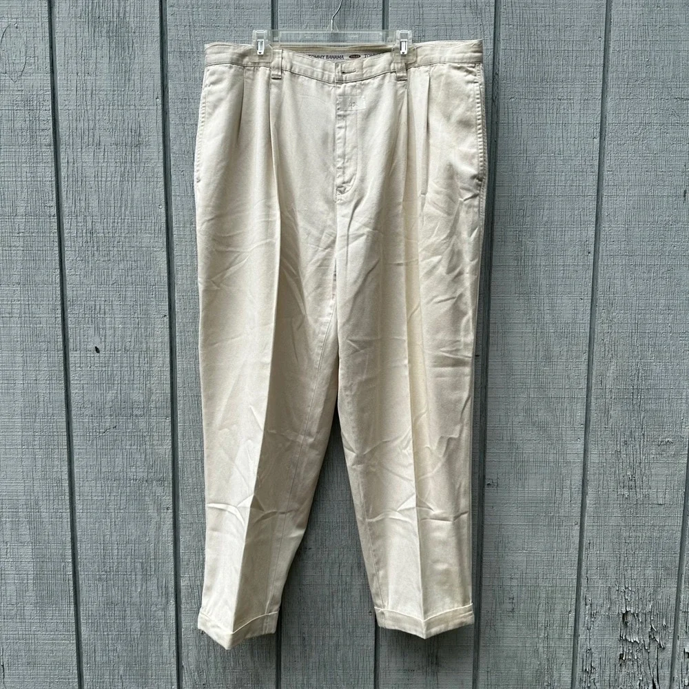 Tommy Bahama Relaxed‎ Fit Pleated Front Tencel Cotton Blend Pants Size 42